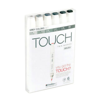 Touch Twin Marker Brush - sæt m/6 populæ... - Touch