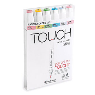 Touch Twin Marker Brush - sæt m/6 populæ... - Touch