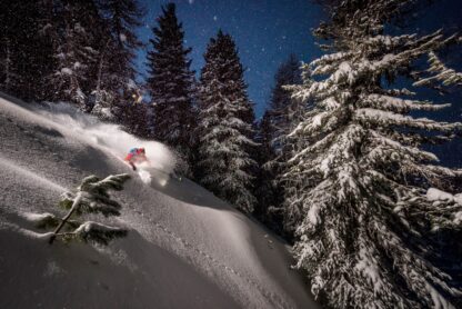 Night Powder turns with Adrien Coirier - Picment