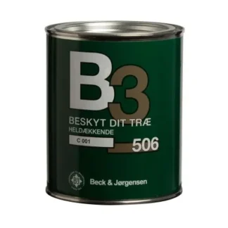 506 B og J B3 Heldækkende træbeskyttelse oliebaseret - 2,7 Liter - Beck og Jørgensen