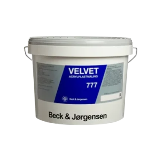 777 B og J Facademaling Velvet Acryl glans 10 - 2,7 Liter - Beck og Jørgensen