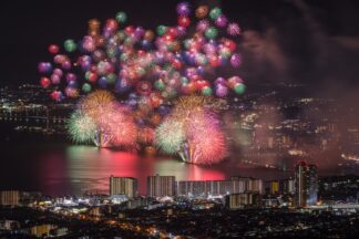 Lake Biwa fireworks - Picment