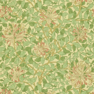 Honeysuckle - Green/Beige/Pink - Morris & Co