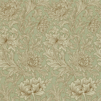 Chrysanthemum Toile - Eggshell/Gold - Morris & Co