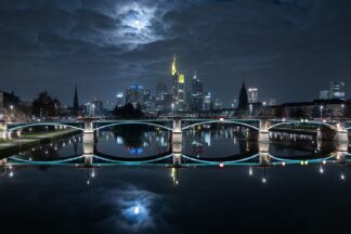 Frankfurt at Full Moon - Picment