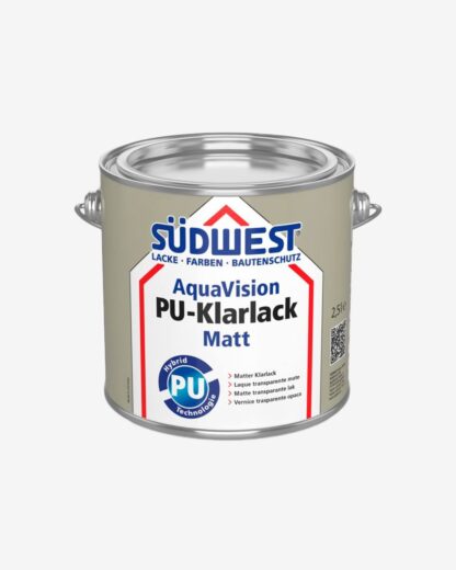 Südwest AquaVision PU-Klarlack Matt - 2.5 L - Südwest