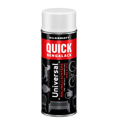 Quick Bengalack Silkemat Spraymaling (Hvid, Sort) - Jotun