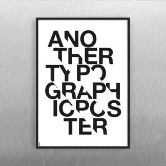 Another Typographical Poster - B/W - Dahl & Krohn