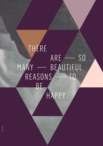 BEAUTIFUL REASONS - PLUM-50 x 70 - I LOVE MY TYPE