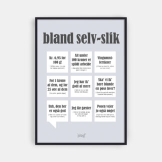 Bland selv-slik - Dialægt