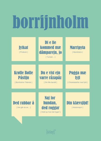 Borrijnholm-A3 - Dialægt