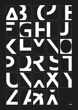 Alphabet - Black-A4 - Dahl & Krohn