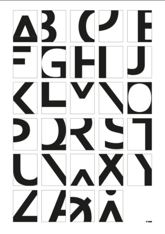 Alphabet - White-A3 - Dahl & Krohn