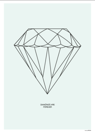 Diamond - Mint -A3 - Dahl & Krohn
