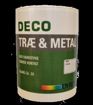 Deco Træ & Metal gl. 50 hvid 0,75 L - Dyrup