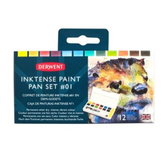 Derwent Inktense Paint Pan sæt - 12 stk.... - Derwent