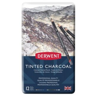 Derwent Tinted Charcoal - 12 stk. - Fast... - Derwent