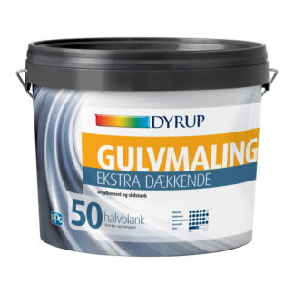 DYRUP Gulvmaling Ekstra Dækkende Vand Glans 50 - Hvid (800)