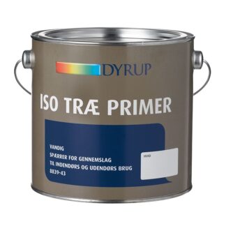 DYRUP Iso Træ Primer Hvidpigmenteret 2,5 Liter