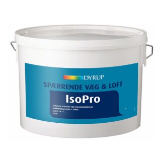 DYRUP IsoPro Spærrende Loft- og Vægmaling Mat Lys Råhvid 10 Liter