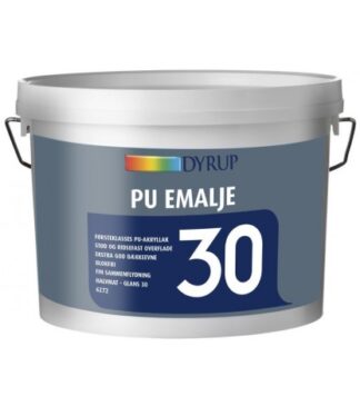 Dyrup PU Emalje Gl. 30 2,5 L hvid - Dyrup