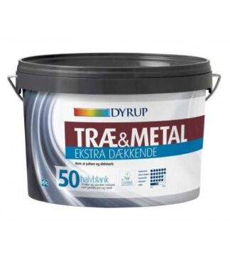 Dyrup Træ & Metal Ekstra Dæk 50 hvid 0,75 L - Dyrup