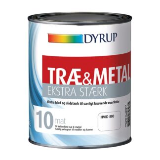 DYRUP Træ & Metal maling Ekstra Stærk Glans 10 Mat, 1 liter - Base 10