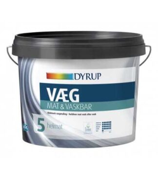 Dyrup Væg Mat & Vaskbar Gl. 5 hvid 4,5 L - Dyrup