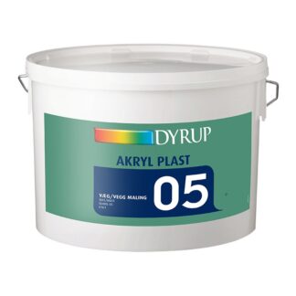 DYRUP Vægmaling Akryl Plast Glans 05 10 liter - Ral 9010