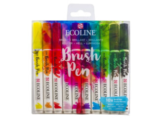 Ecoline Brush Pen - Gavesæt med 10 klare... - Ecoline