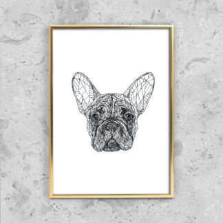 FRENCH BULLDOG - Pen and Ink