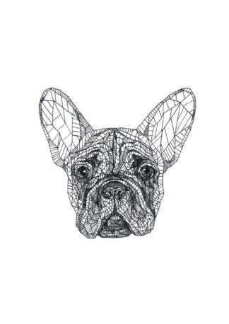 FRENCH BULLDOG-A3 - Pen and Ink