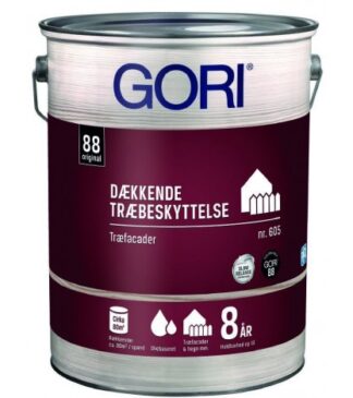 Downtown Signal fejl Gori 605 dækkende olie (tidl. Gori 88 dækk) 2,5 L ral 9010 | GORI |  DiscountMaling.dk