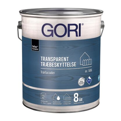 GORI Transparent Træbeskyttelse Træfacader 506 5 Liter - Farveløs