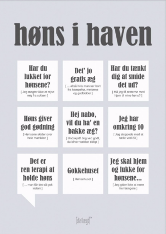 Høns i haven-50 x 70 - Dialægt