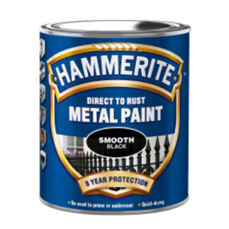 Hammerite Metal Maling - 750 ml.  Semimat - Sort - Hammerite