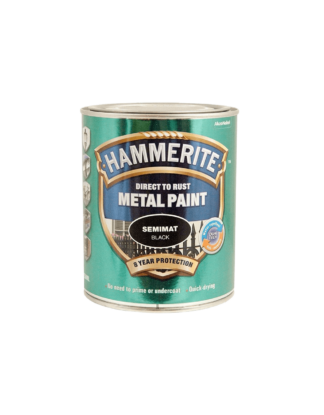 Hammerite - Semimat, Sort - 0,75 L - Hammerite