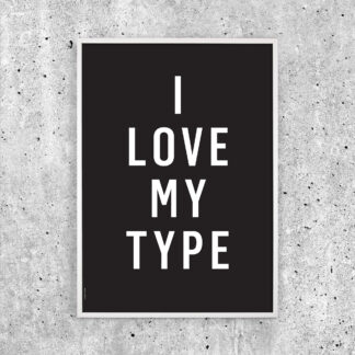 I LOVE MY TYPE - BLACK - I LOVE MY TYPE