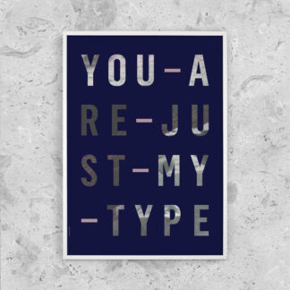 JUST MY TYPE - NAVY - I LOVE MY TYPE