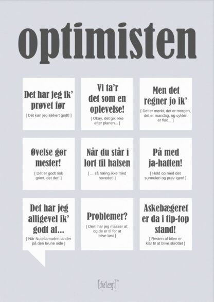 Optimisten-A3 - Dialægt