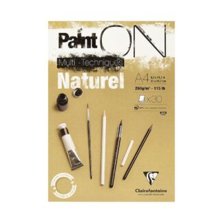 Paint ON - Naturel - 30 ark. A4 - 30 ark - Clairefontaine