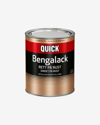 Quick Bengalack Direkte på Rust - Silkemat Sort - Jotun
