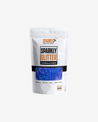 Safirblå Glimmer - Sparkly
