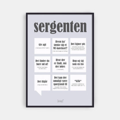 Sergenten - Dialægt