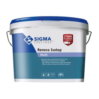Sigma Renova Isotop Matt Glans 5 Hvid 10 Liter - Hvid
