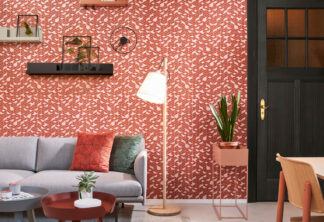 Tinted Tiles - Flake - Red - Hooked On Walls