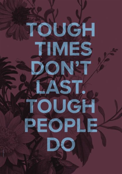 TOUGH PEOPLE - CLARET-50 x 70 - I LOVE MY TYPE