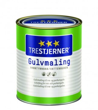 TRESTJERNER Gulvmaling hvid Mat 3 L - Jotun