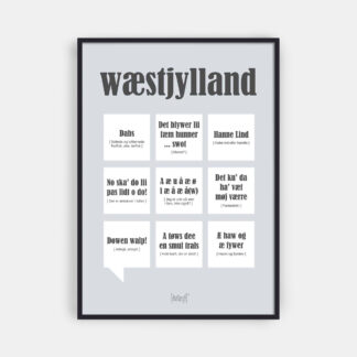 Wæstjylland-50 x 70 - Dialægt