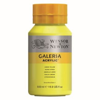 Winsor & Newton Galeria Lemon yellow Akrylfarve 500 ml